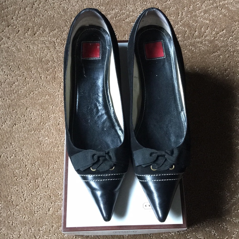 Coach black pumps